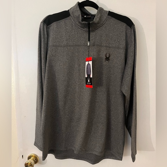 NWT Spyder Athletic Quarter Zip Long Sleeve Active Top - Picture 3 of 5
